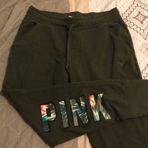 Green VS Pink Sweatpants